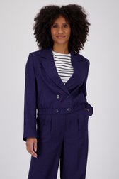 Donkerblauw cropped vestje van Louise voor Dames