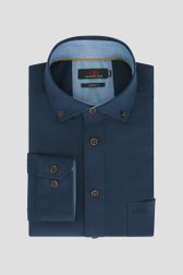 Donkerblauw hemd - Comfort fit  van Dansaert Blue voor Heren