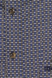 Donkerblauw hemd met fijne print - Comfort fit van Dansaert Blue voor Heren