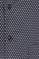 Donkerblauw hemd met fijne print - Regular fit van Dansaert Black voor Heren