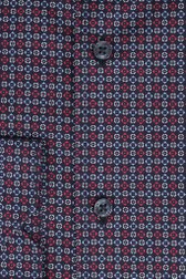 Donkerblauw hemd met fijne print - Regular fit van Dansaert Black voor Heren