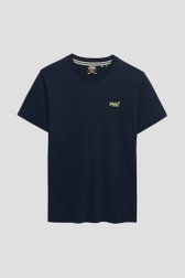 Productfoto 1 van Donkerblauw katoenen T-shirt door Superdry voor Heren
