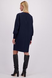 Achterkant van Donkerblauw kleedje met gouden knopen door D'Auvry voor Dames