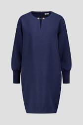 Productfoto 1 van Donkerblauw kleedje met gouden knopen door D'Auvry voor Dames
