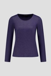 Productfoto 1 van Donkerblauw T-shirt met glitters door Claude Arielle voor Dames