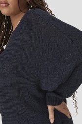 Donkerblauw truitje met 3/4 mouwen van Only Carmakoma voor Dames