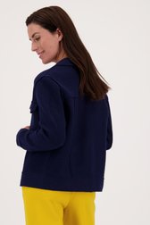 Donkerblauw wollen vestje  van Claude Arielle voor Dames