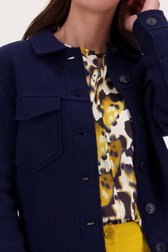 Donkerblauw wollen vestje  van Claude Arielle voor Dames