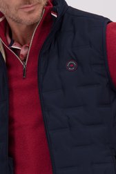 Detail van Donkerblauwe bodywarmer door Dansaert Blue voor Heren