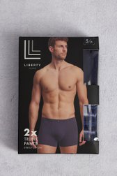 Productfoto 1 van Donkerblauwe boxer - Trunk pants - Set van 2 door Liberty Island voor Heren