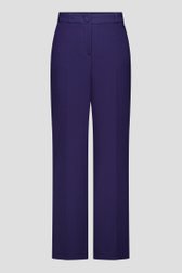 Productfoto 1 van Donkerblauwe broek in structuurstof door Claude Arielle voor Dames