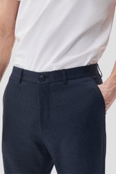 Detail van Donkerblauwe broek met stretch door Matinique voor Heren