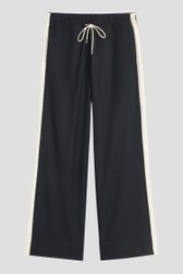 Productfoto 1 van Donkerblauwe broek met zijstreep door Marc O'Polo voor Dames