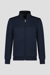 Donkerblauwe cardigan met rits van Dansaert Blue voor Heren
