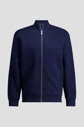 Productfoto 1 van Donkerblauwe cardigan met rits door Ravøtt voor Heren