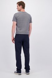 Achterkant van Donkerblauwe chino met elastische taille door Ravøtt voor Heren