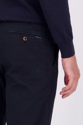 Detail van Donkerblauwe chino - Vancouver - Regular fit  door Brassville voor Heren