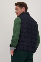 Donkerblauwe gewatteerde bodywarmer van Dansaert Blue voor Heren