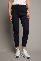Detail van Donkerblauwe golfbroek met elastische tailleband door Dansaert Golf Club voor Dames