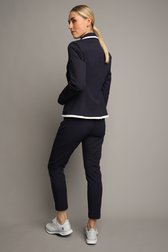 Achterkant van Donkerblauwe golfbroek met elastische tailleband door Dansaert Golf Club voor Dames