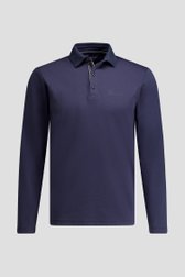 Productfoto 1 van Donkerblauwe golfpolo met lange mouwen door Dansaert Golf Club voor Heren