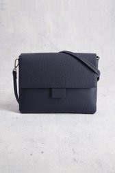 Donkerblauwe handtas met lederlook van Liberty Island voor Dames