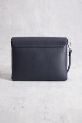 Donkerblauwe handtas met lederlook van Liberty Island voor Dames
