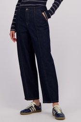 Detail van Donkerblauwe jeans - Barrel fit door LŌVING voor Dames