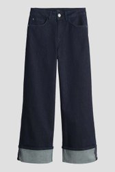Productfoto 1 van Donkerblauwe jeans met omslag - 7/8 lengte  door Opus voor Dames