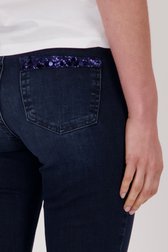 Donkerblauwe jeans met pailletten – Straight fit van Angels voor Dames