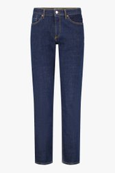 Donkerblauwe jeans met stretch - regular fit - L32 van Liberty Island Denim voor Heren