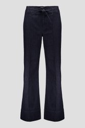 Productfoto 2 van Donkerblauwe jeansbroek met wijde pijpen door Geisha voor Dames