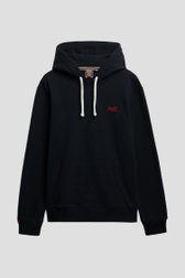Productfoto 1 van Donkerblauwe katoenen hoodie door Superdry voor Heren