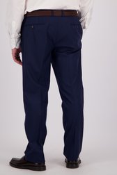 Achterkant van Donkerblauwe kostuumbroek - Comfort fit door Dansaert Black voor Heren