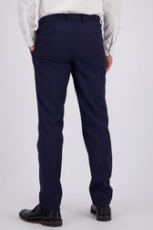 Achterkant van Donkerblauwe kostuumbroek - Regular fit - Rabelais door Dansaert Black voor Heren
