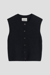 Productfoto 1 van Donkerblauwe mouwloze cardigan door Marc O'Polo voor Dames