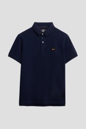 Productfoto 1 van Donkerblauwe polo in piqué stof door Superdry voor Heren