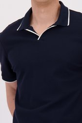 Detail van Donkerblauwe polo  door Only & Sons voor Heren