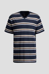 Productfoto 2 van Donkerblauwe pyjama met T-shirt en short door Liberty Island voor Heren