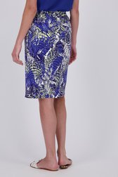 Donkerblauwe rok met print van Claude Arielle voor Dames
