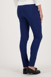 Achterkant van Donkerblauwe strechbroek door Claude Arielle voor Dames