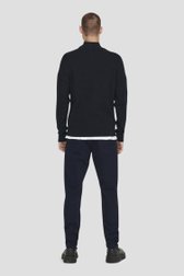 Donkerblauwe trui met hoge hals van ONLY & SONS voor Heren
