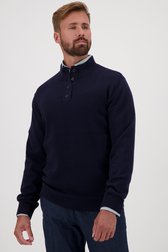 Donkerblauwe trui met knopen van Dansaert Blue voor Heren
