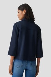 Donkerblauwe trui met polokraag van Opus voor Dames