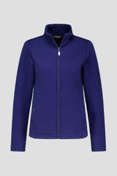 Donkerblauwe vest met structuur van Signature voor Dames