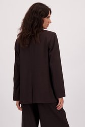 Achterkant van Donkerbruine blazer door Louise voor Dames
