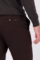 Detail van Donkerbruine chino - Louisiana - Regular fit door Brassville voor Heren