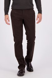 Voorkant van Donkerbruine chino - Louisiana - Regular fit door Brassville voor Heren
