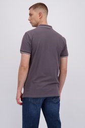 Achterkant van Donkerbruine polo  door Only & Sons voor Heren