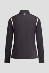Productfoto 2 van Donkergrijs golftruitje met lange mouwen  door Dansaert Golf Club voor Dames